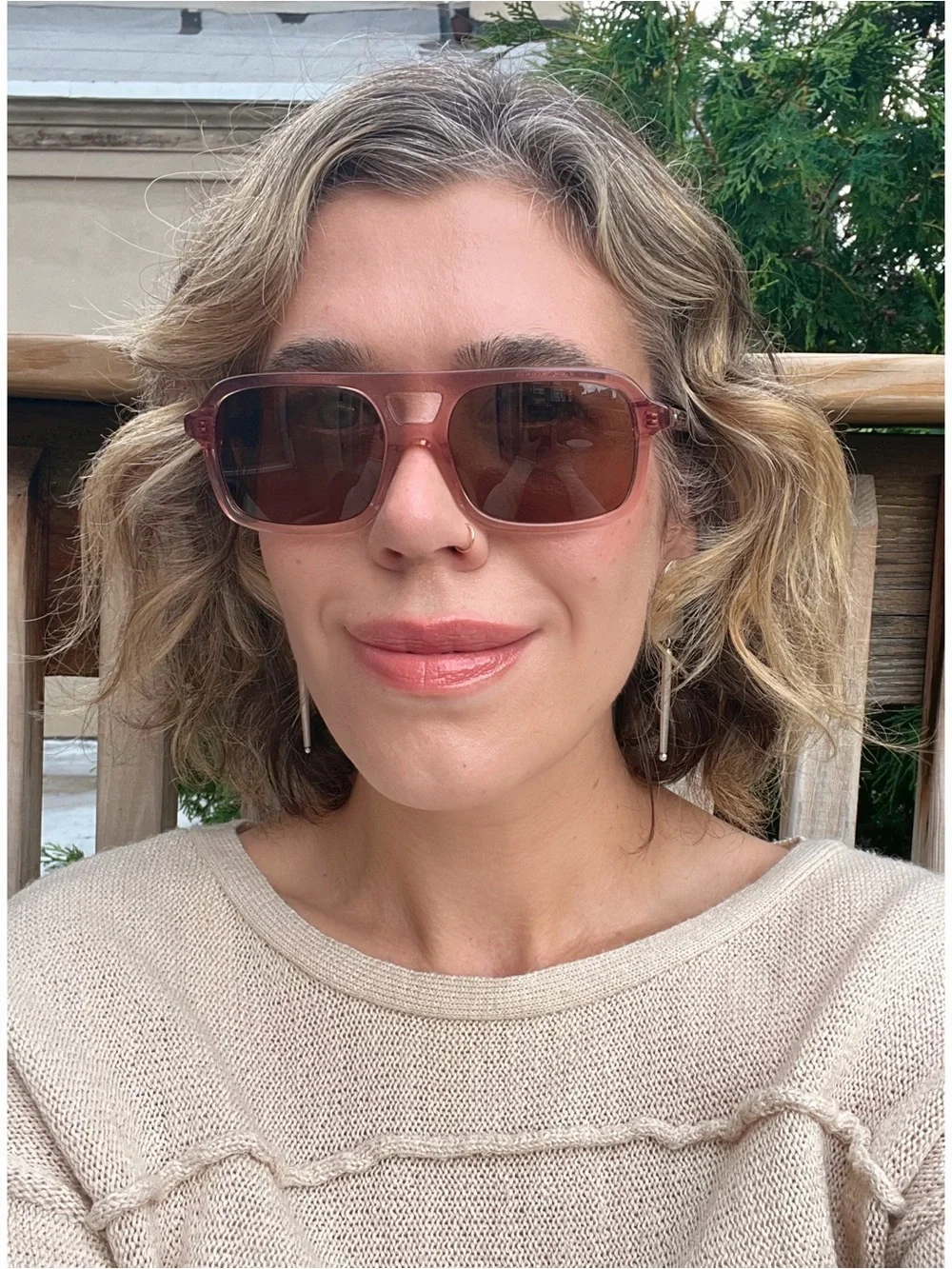 CRAP Eyewear The Space Ranger Dusty Rose Sunglasses